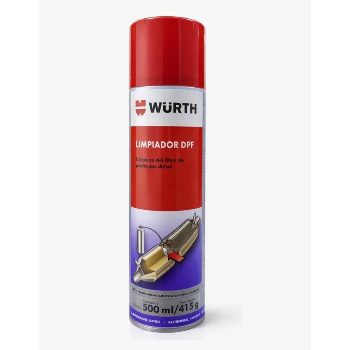 WURTH - Wurth Limpiador de filtros DPF - 500 mL