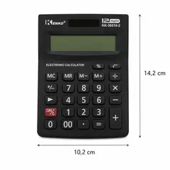 GENERICO - Calculadora Electrónica de 12 Dígitos con Pantalla Grande para Oficina y Estudio