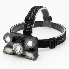 GENERICO - Linterna Cabeza LED Recargable Alta Potencia Ajustable Frontal