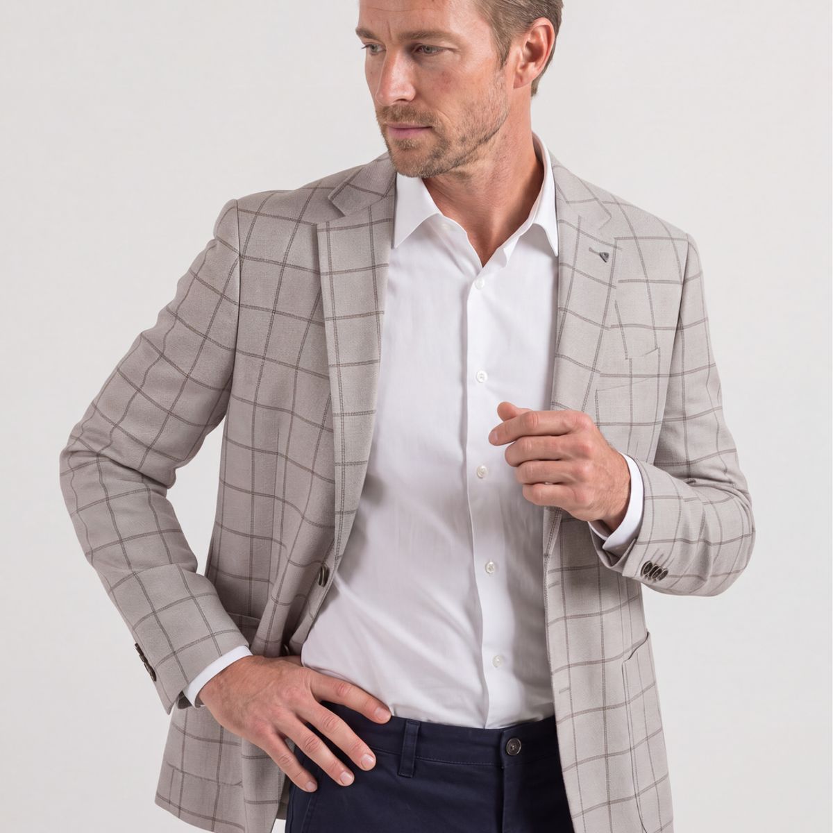 NEW MAN - Blazer Lyon Sand Fw26 New Man
