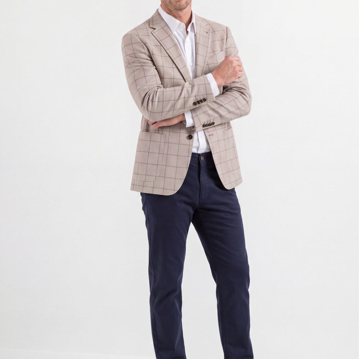 NEW MAN - Blazer Lyon Sand Fw26 New Man