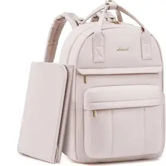SENSIBLUE - Bolso Maternal Olivia 30L Impermeable con Mudador Portátil - Nude