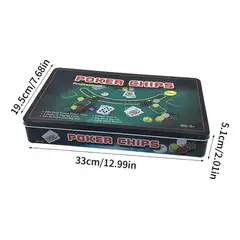 GENERICO - Set De Poker 300 Fichas Con Baraja Y Estuche Organizador