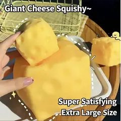 GENERICO - Quesos Squishy 2pcs Gigante- Pequeño