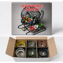 GENERICO - Juego Bingo De Shots Con Tombola Giratoria Para Fiestas