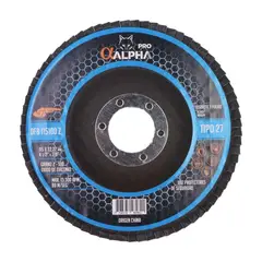 ALPHA - Disco Flap Para Acero Inox 4 12 Zirconio - - Azul