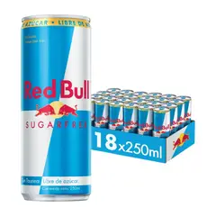 RED BULL - Bebida Energética Pack 18 Latas Sin Azúcar 250ml