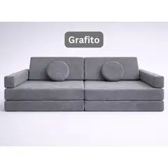 BLOKIDS - Sillón De Juegos Modular Desarmable Blokid Para Niños Grafito