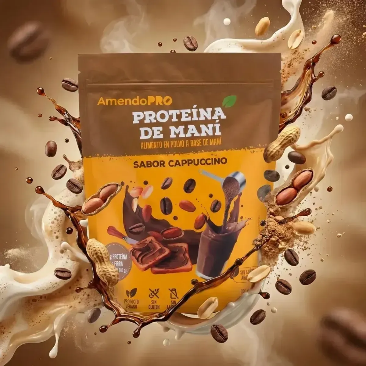 AMENDOPRO - Proteína de Maní - Cappuccino - 400g
