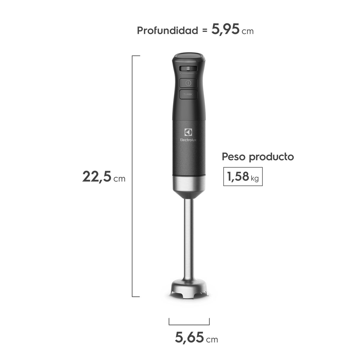 ELECTROLUX - Minipimer 3 en 1 Electrolux 700W IBP70 Gris