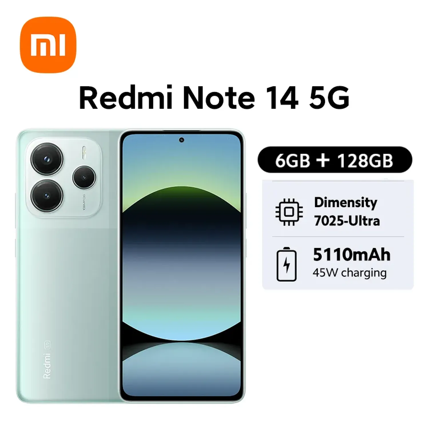 XIAOMI Celular Redmi Note 14 5G con NFC 6+128GB 24094RAD4G
