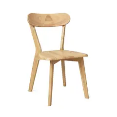 VENHOOUSE - Silla Para Comedor Cocina Madera Moderna Respaldo Curvo Fresno Natural