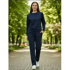 AGW - Pantalón Buzo Recto Algodón Mujer