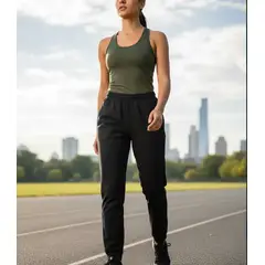 AGW - Pantalón Buzo Recto Algodón Mujer