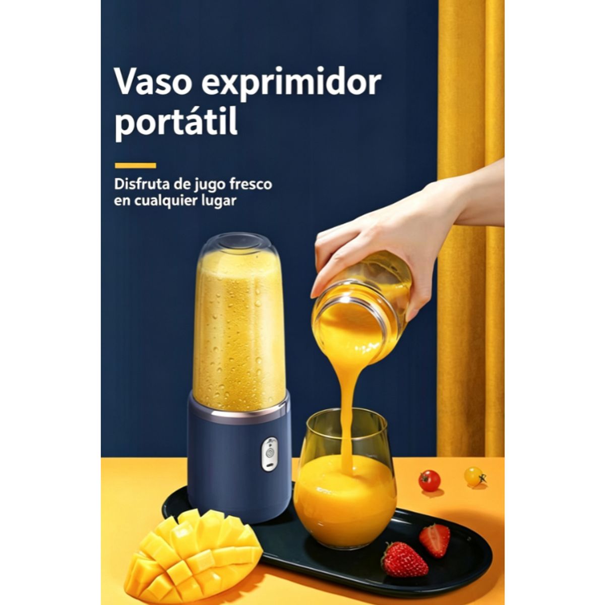 DEERMA - 2 en 1 Licuadora Portátil Deerma NU06 Inalámbrica Modelo 400ml
