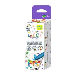 HAKU YOKA - Mini Kit Rollo de Papel y Crayones para Colorear · Vida Marina
