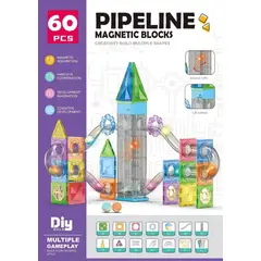 GENERICO - Bloques Magnéticos Educativos 64 Piezas Juego de Construcción Gigante