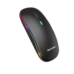 MOTOMO - MOUSE BLUETOOTH INALAMBRICO BATERIA RECARGABLE RGB 2.4GHZ COMPMO17