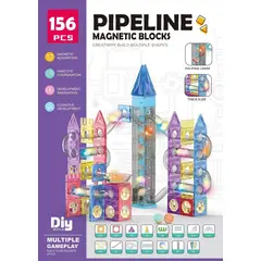 GENERICO - Bloques Magnéticos Educativos 156 Piezas Juego de Construcción Gigante