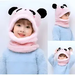 GENERICO - Gorro con cuello para adultos y niños con ajustable