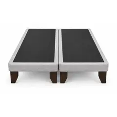EBLA - Base De Cama Europea 2 Plazas Base Dividida 200 cm Gris Claro