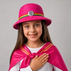 UTILISIMO - Sombrero Nortino Niña Gorro Fucsia Baile Típico Fiestas Patrias