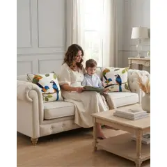 MYLHOGAR - Set De 2 Fundas Para Cojin 45cm x 45cm Con Diseño Bordado