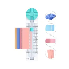 GENERICO - Cortadora Y Plegador De Papel Manuales Multifuncional 4 En 1