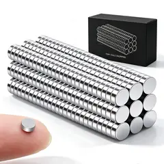 TSKY CHILE SHOPPING - Pack 200 Imanes de Neodimio Mini 5x2 mm Alta Fuerza para Nevera Oficina Bricolaje