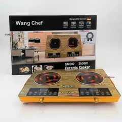 LINE - Cocina Cocinilla Eléctrica 3500w Encimera 2 Platos Portátil