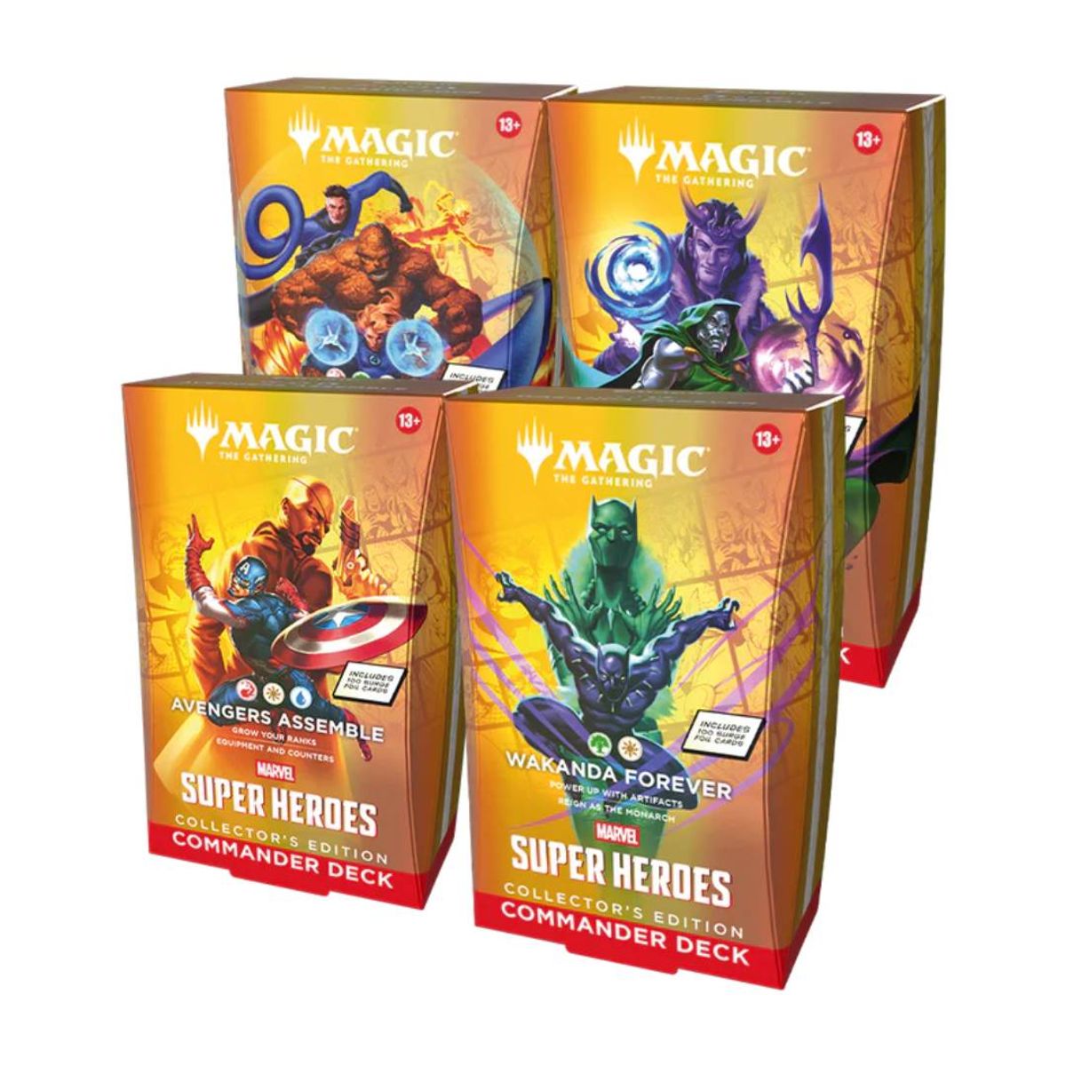 WIZARDS OF THE COAST - MTG Marvel Super Heroes Commander Deck X4 Collector Edition
