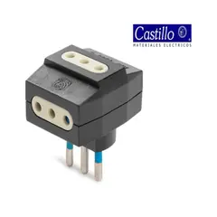 INDUSTRIA CASTILLO LTDA - Adaptador Triple Negro - Industria Castillo