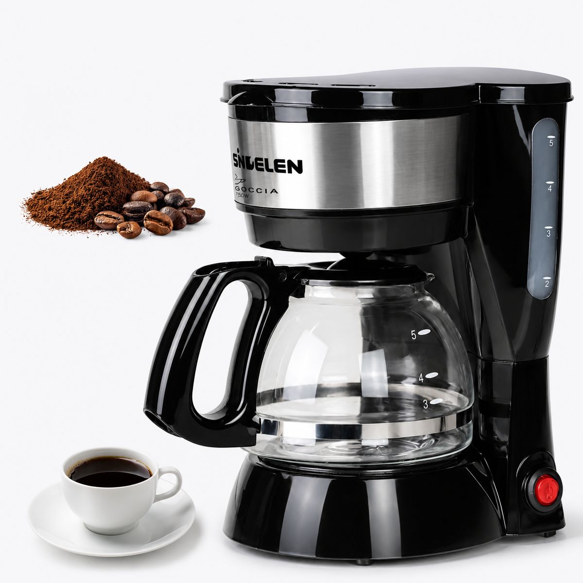 SINDELEN - Cafetera Electrica De Goteo Sindelen Cfg-750in 600w 750 Ml