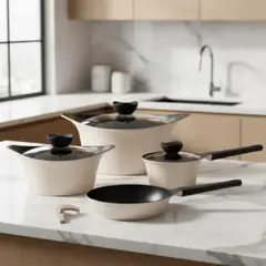MOON - Batería Cocina 7 Piezas Aluminio Fundido