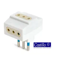 INDUSTRIA CASTILLO LTDA - Adaptador Triple Blanco- Industria Castillo