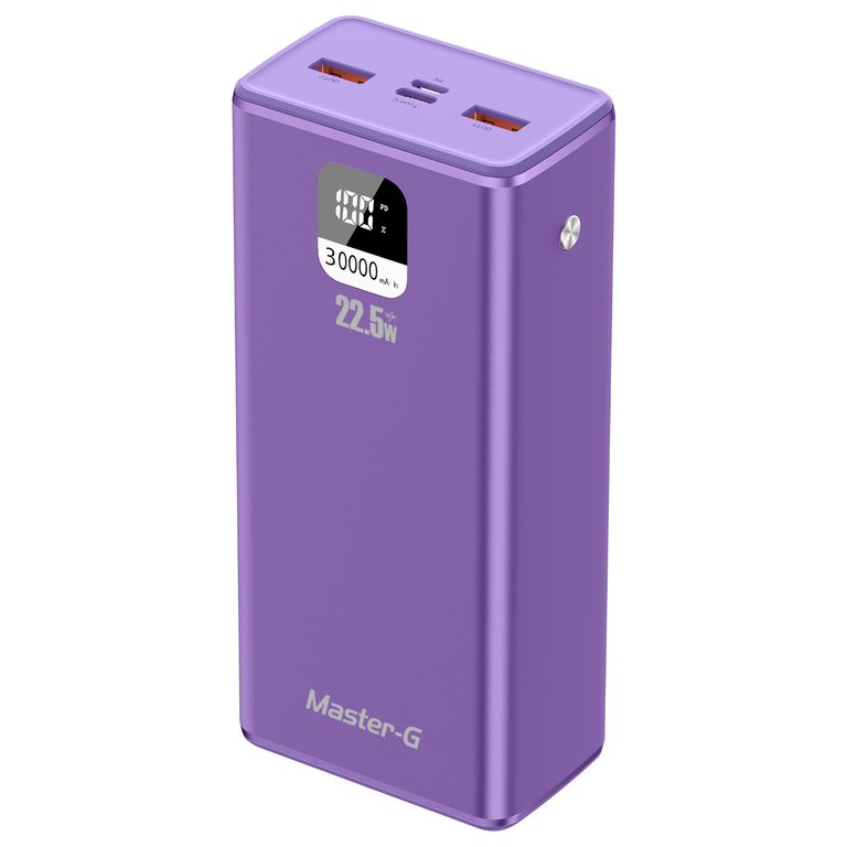 Bateria Externa Power Bank 30000 Mah 22.5W UCP30MPD Morada