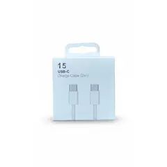 IRM - Cable USB-C a USB-C 2 Metros para Carga y Transferencia de Datos Blanco