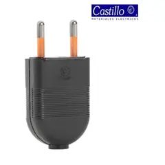 INDUSTRIA CASTILLO LTDA - Enchufe Macho Convertible Negro 2P. 10A-250V - Industria Castillo