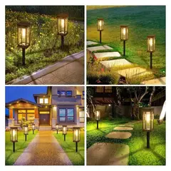 GENERICO - Estaca Luz Solar Led Jardín Foco Exterior Camino Terraza