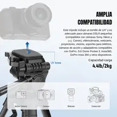NEEWER - Trípode de Escritorio TP52 63 cm con Cabezal