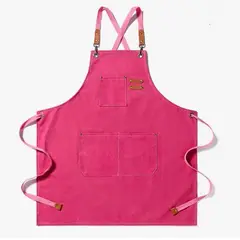 GENERICO - Pechera Delantal Barbacoa Rosado