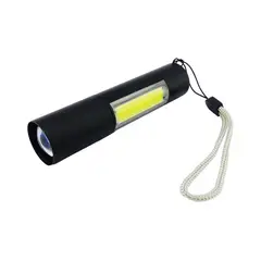 GENERICO - LINTERNA 1 LED Y1 COB METAL ZOOM VERDE