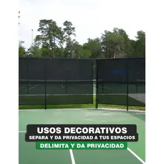GENERICO - Malla Cercos Raschel Sombra Techo Terraza Jardin 2.1m X 10mt