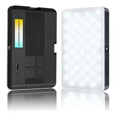 IRM - Panel Luz Led Mini Portatil Recargable Foto Video Tricolor Selfie Streaming