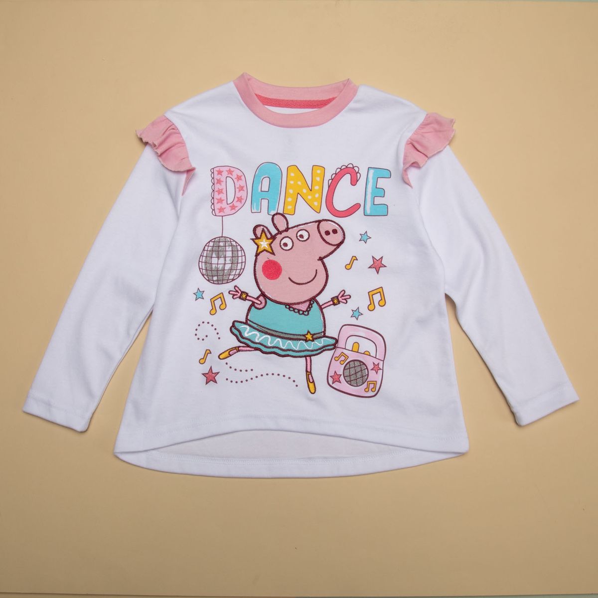 PEPPA PIG - Polera Manga Larga Unisex