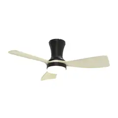 DEMASLED - Ventilador de Techo con Luz LED CCT 920x265mm Madera Clara 57W con Control Remoto AC100-240V