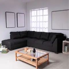 MUEBLES MPR - Sofá Seccional Edimburgo Chenille Chaise Long Izquierdo