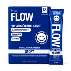 HAPPYFLOW - Bebida Hidratante con electrolitos HAPPY FLOW Sport 18 sachet sin sabor