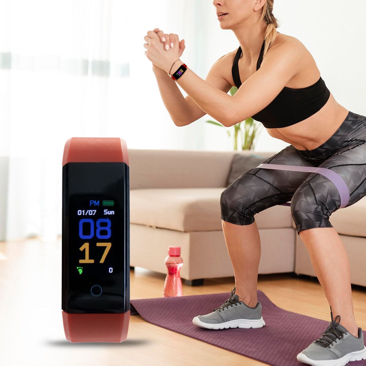 ASIAMERICA - Smart Band Zn70 Rojo