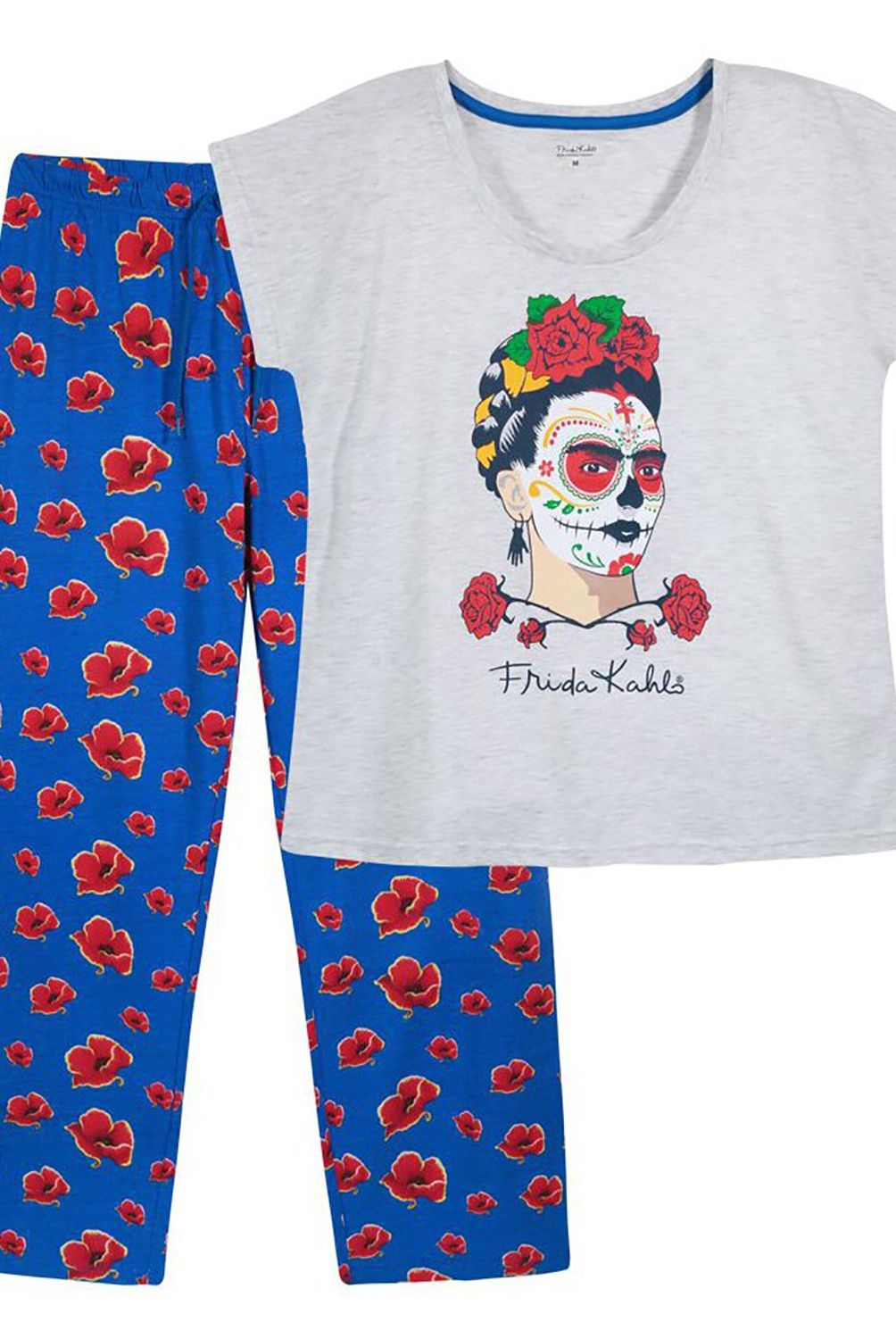 FRIDA KAHLO - Pijama Mujer Gris Frida Kahlo